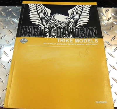 OEM HARLEY 2021 TRI-GLIDE & FREEWHEELER TRICICLO SUPLEMENTO MANUAL DE SERVICIO 94000838 Foto 1 de 4