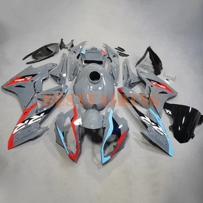 Kit de carenado gris azul rojo + cubierta del tanque para BMW S1000RR 2017 2018 carrocería ABS gris Foto 1 de 4