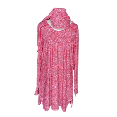 COOLIBAR Seacoast плавать прикрытие платье Сабрина плавать шарф шляпа женский размер XL UPF - Изображение 1 из 4