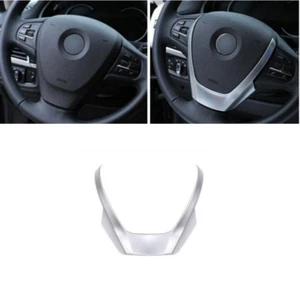 Steering Wheel Sheet Panel Cover Trim For BMW X3 F25 X4 F26 2014-16 Matte Silver - Picture 1 of 7