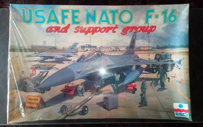 ESCI ® 1/48 F-16 USAFE NATO & support group #4078 Factory Sealed Box Edt. 1985 - Photo 1/4