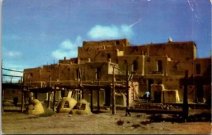 Taos New Mexico NM Northern Pueblo Community Dwelling Apartment House Postcard - Picture 1 of 2