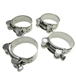 4x Hochbelastbare Breitbandschelle Schelle Banjo 36mm-39mm für Motorrad Auspuff  - Bild 1 von 3