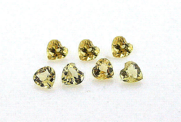 ОДИН 5 мм натуральный золотой берилл гелиодор сердце драгоценный камень драгоценный камень EBS2911 - Изображение 1 из 1