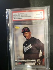 1994 Classic Michael Jordan Birmingham Barons 1 PSA 9