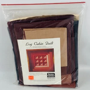 Better Homes & Gardens Log Cabin Quilt Kit 41" x 41" 1988 Stacy Michell TL-446 - Picture 1 of 4