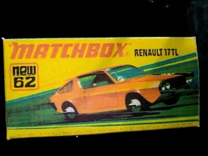Matchbox Superfast No62 Renault 17TL - Replica Box - Picture 1 of 2