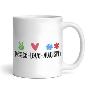 Peace Love Autism - Mug - Picture 1 of 4