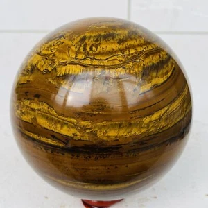 Natural tiger's eye ball quartz crystals sphere gem reiki healing 2000g - Picture 1 of 13