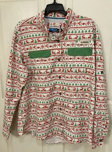 Camisa Magellan Outdoors Fish Gear Navidad Botón Hombre Talla XL Calce Relajado - Imagen 1 de 15