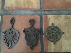 cast iron trivets vintage - Picture 1 of 2