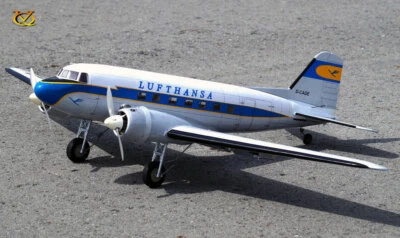VQ Models .25 Size Douglas DC-3 Lufthansa 70.8in Wingspan ARF (Kit Only) - Image 1 of 4