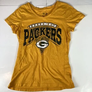 Green Bay Packers Girls T Shirt Large 11/13 Juniors Short Sleeve Top Casual - Picture 1 of 7