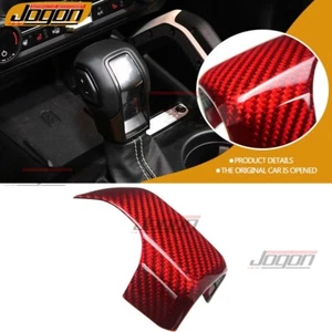 Red Carbon For Ford Bronco Raptor 2021-2024 Gear Shift Knob Selector Lever Trim - Picture 1 of 10