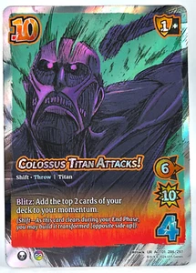 COLOSSUS TITAN ATTACKS 2024 Universus Battle for Humanity Ultra Rare AOT - Picture 1 of 3