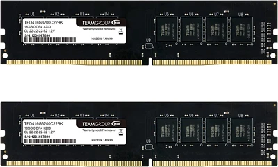 TEAMGROUP Elite DDR4 32GB Kit (2 X 16GB) 3200Mhz (PC4-25600) CL22 Unbuffered Non - Image 1 of 4
