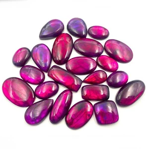 Lote de 100 CT de piedras preciosas sueltas de labradorita tamaño mezcla púrpura recubierto de púrpura - Imagen 1 de 7