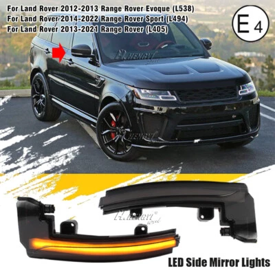 2X For Land Rover Discovery Range Rover Sport Side Mirror Turn Signal Light LED - Image 1 of 4