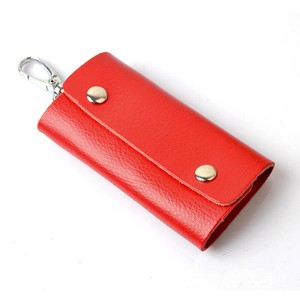 ZONBAILON Solid Color Car Key Bag Leather Metal Hook Fashion Card Bag