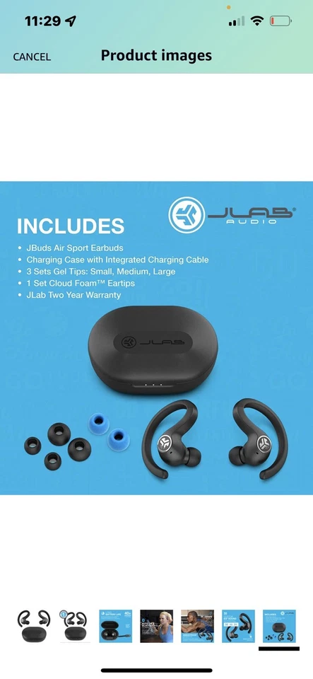 JLab Audio JBuds 571 AirSport True Wireless Bluetooth - Image 1 of 1