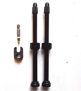 Válvulas sin tubo MT ZOOM NEGRAS extra largas 110 mm + núcleo/removedor de repuesto gratuito V. Luz - Imagen 1 de 7