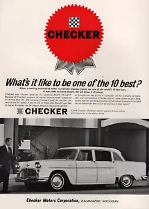 Checker Marathon 1963 sedán "uno de los 10 mejores" anuncio original - Imagen 1 de 1
