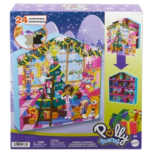 Mattel Polly Pocket Advent Calendar 2024 Gingerbread House Playset 24 Surprises - Picture 1 of 6