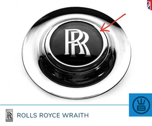 ROLLS ROYCE WRAITH alloy wheel center cap replacement chrome ring trim EASY FIT - Picture 1 of 4