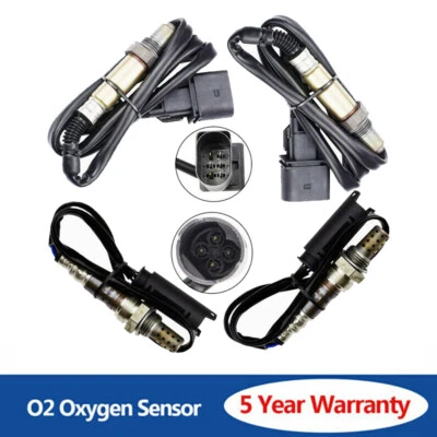 Sensor de oxígeno 4 piezas para BMW 745i 745Li 2002-2005 4,4 L O2 1 y 2 aguas arriba + aguas abajo Foto 1 de 4