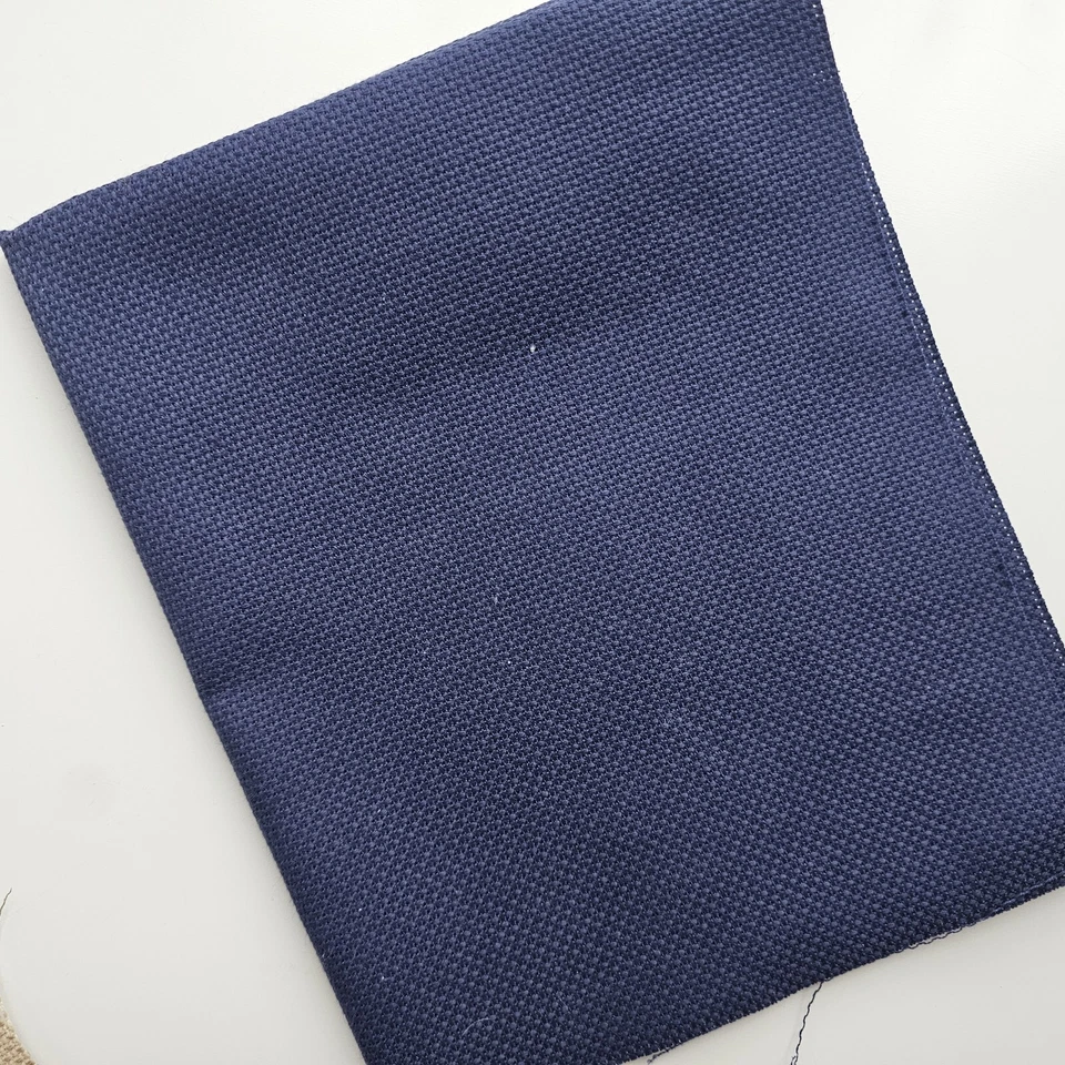 Charles Craft Dark Blue Cross Stitch Fabric 14 Count 15"×18"  - Image 1 of 1