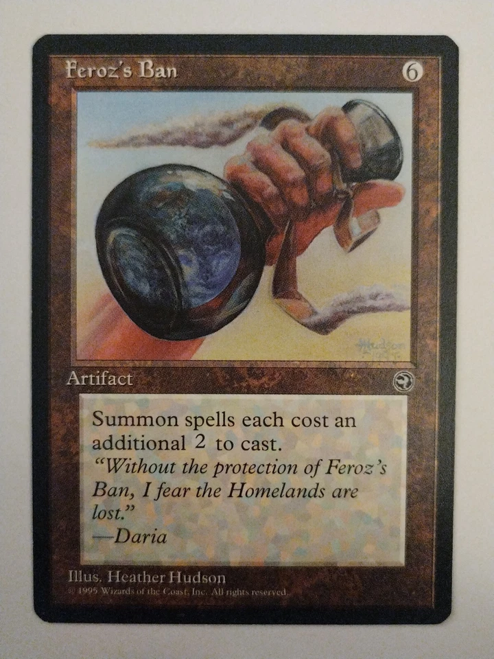 1x Feroz's Ban - Magic The Gathering - Homelands 1995 - Rare - Never Played -  - Image 1 of 1