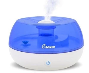 Humidifier Ultrasonic Cool Mist  25.6 Oz Blue and White, Crane - Picture 1 of 2