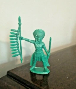 Vintage 2.5" Plastic Cowboys and Indians WARRIOR CHIEF G20 - Picture 1 of 7