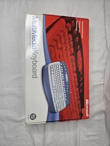 Microsoft Multimedia Keyboard 1.0A Ergonomic KB-0168 Factory Sealed New - Picture 1 of 4