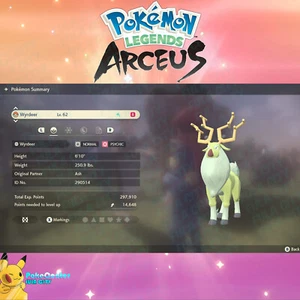 💚Shiny Wyrdeer ✨Pokémon Legends: Arceus 💙10 Effort 6EV 🟢 Alpha? Ask! - Picture 1 of 7