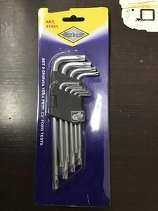 FORBEST SERIE CHIAVINI RESIST TORX FORATI PZ.9 MECCANICO - Foto 1 di 3