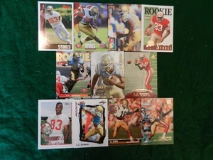 LOT OF ELEVEN (11) ALL DIFFERENT *J.J. STOKES* NFL CARDS - Picture 1 of 1