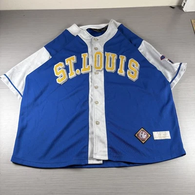 Camiseta St. Louis Stars para hombre 4XL azul blanco NLBM béisbol ligas negras 1922-1943 Foto 1 de 4