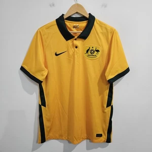 Camiseta deportiva local Socceroos Australia Football Nike 2020 para hombre talla grande amarilla verde - Imagen 1 de 14