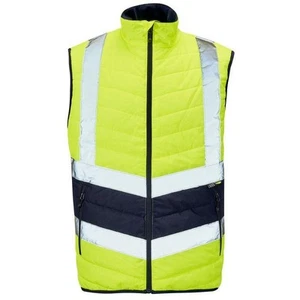 Supertouch Hi Vis 2 Tone Puffer Bodywarmer - Picture 1 of 3