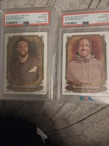 Caleb Williams, Jayden Daniels 2 Card Lot Rookies Both PSA 10 - Bild 1 von 3