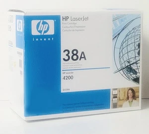 Cartucho de impresión de tóner negro 38A LaserJet 4200 de repuesto original OEM HP Q1338A - Imagen 1 de 7