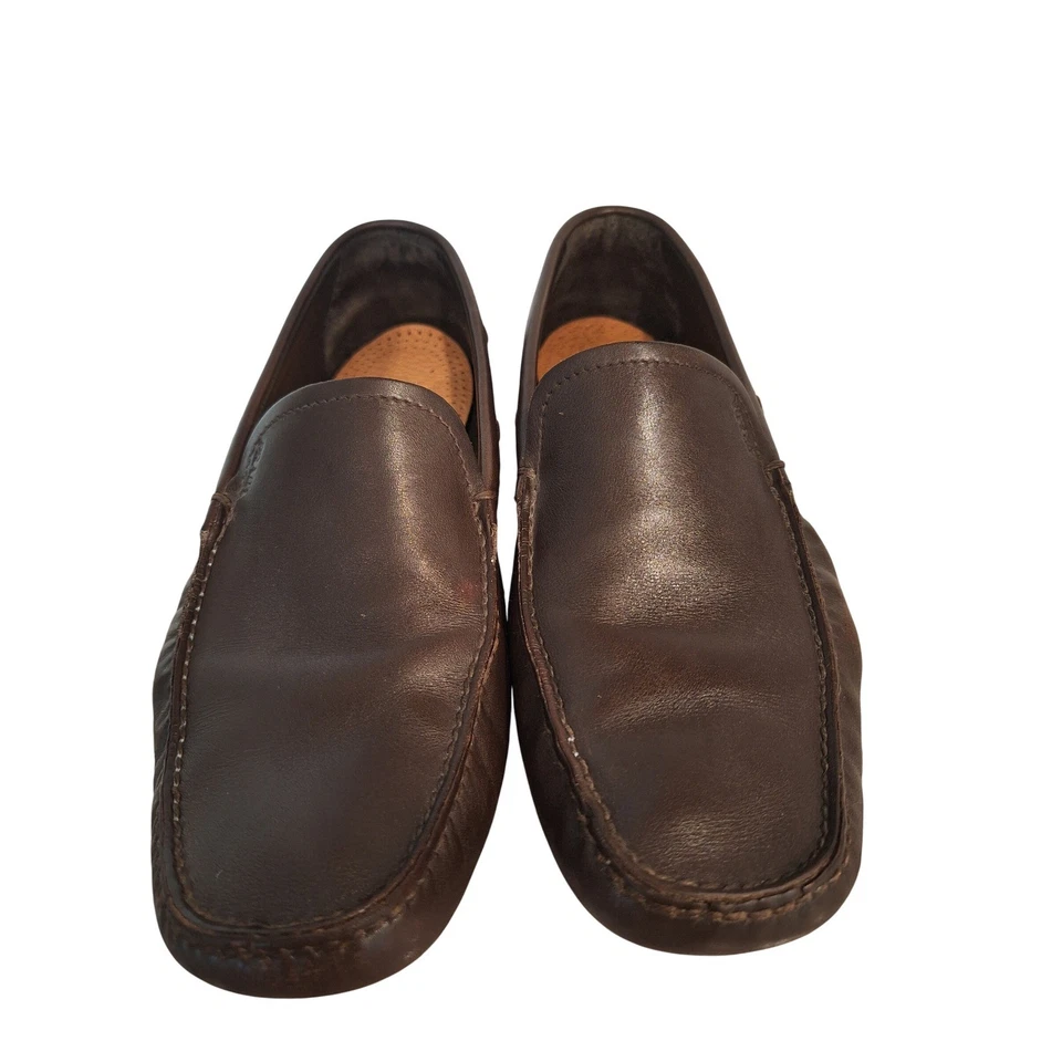Mocasines Prada Marrón Cuero Suave Conductores Zapatos Talla 9 Foto 1 de 4