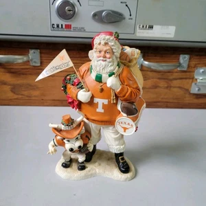Vintage Danbury Mint Texas Santa University Of Texas Longhorns Figurine - Picture 1 of 7