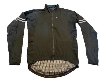 VELOCIO Men’s Black Ultralight Biking Cycling Rain Jacket Large Preowned - Image 1 of 4