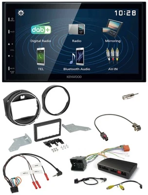 Kenwood 2DIN Bluetooth Lenkrad USB DAB Autoradio für BMW Mini F55/F56 2013-2016 - Bild 1 von 4