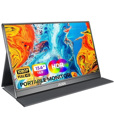 MNN Portable Monitor 15.6inch FHD 1080P USB C HDMI Gaming Ultra-Slim IPS Display - Image 1 of 4
