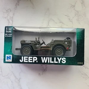 2001 NewRay Toys 1/32 Scale Modern Armor Jeep Willys 61053 In Box Green FAST SH! - Picture 1 of 9