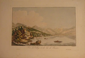 ABERLI ET WEXELBERG. VUE DU VILLAGE ET DU LAC DE BRIENTZ. SUISSE. PARIS. BANCE. - Picture 1 of 1