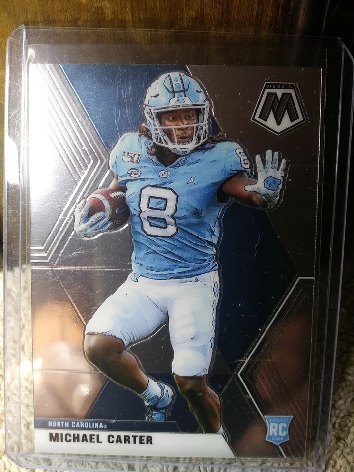 2021 Panini Mosaic Draft Picks Michael Carter Base RC New York Jets NC #23 - Image 1 of 2